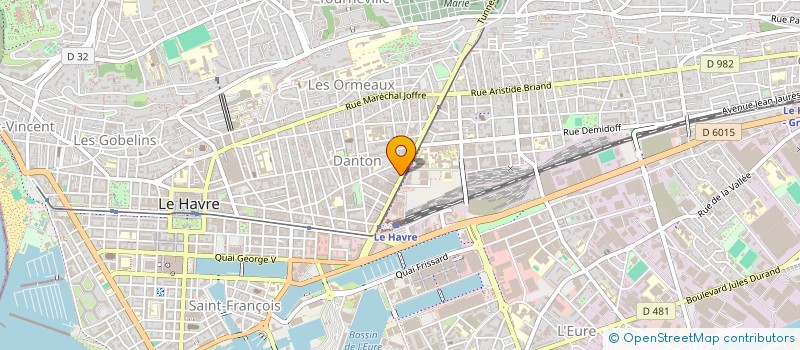 localisation de l'entreprise MONSIEUR EDOUARD RIONDET à LE HAVRE
