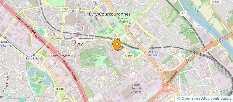 localisation de l'entreprise MONSIEUR EDOUARD ROGERS  EVRY-COURCOURONNES