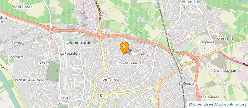 localisation de l'entreprise MONSIEUR EDOUARD ROUSSOULY à BEZIERS