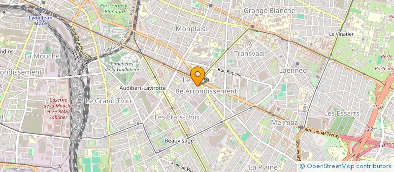 localisation de l'entreprise MONSIEUR EDOUARD RUIZ  LYON