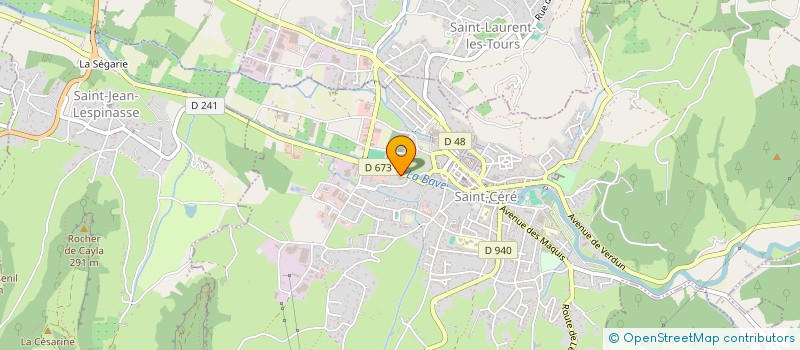 localisation de l'entreprise MONSIEUR EDOUARD RUSCASSIE  SAINT-CERE