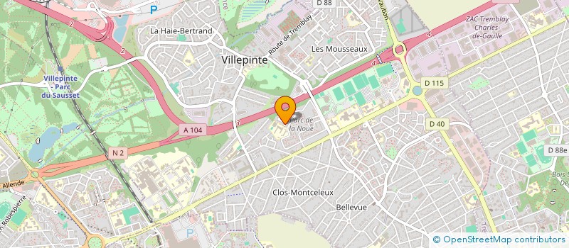 localisation de l'entreprise MONSIEUR EDOUARD SAINTIL à VILLEPINTE