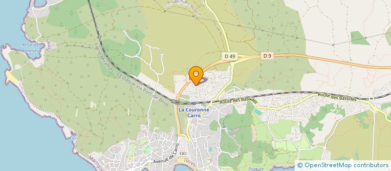 localisation de l'entreprise MONSIEUR EDOUARD SANTERRE  MARTIGUES