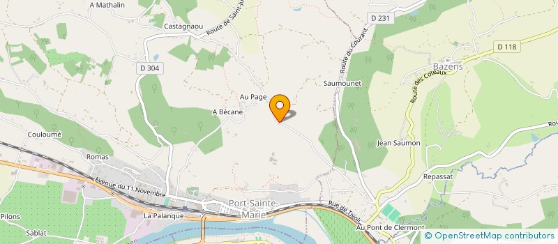 localisation de l'entreprise MONSIEUR EDOUARD SAVARY  PORT-SAINTE-MARIE