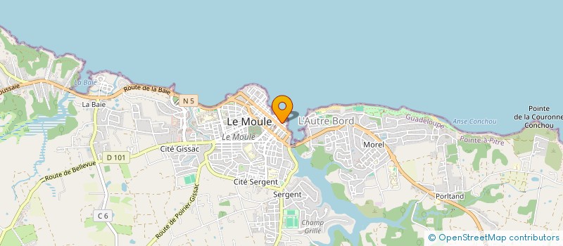 localisation de l'entreprise MONSIEUR EDOUARD SILENE à LE MOULE
