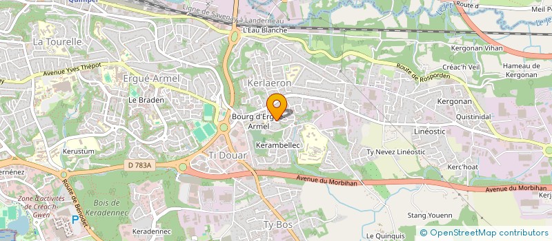 localisation de l'entreprise MONSIEUR EDOUARD SMOIAN  QUIMPER