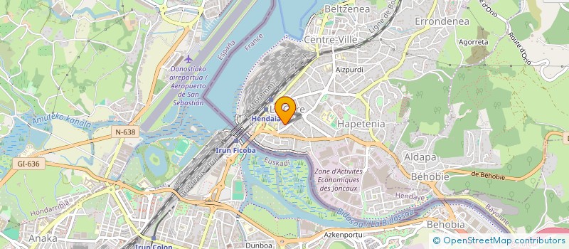 localisation de l'entreprise MONSIEUR EDOUARD STIENNE  HENDAYE