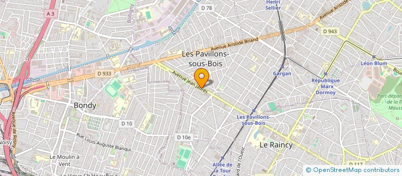 localisation de l'entreprise MONSIEUR EDOUARD SUFRIN à LES PAVILLONS-SOUS-BOIS