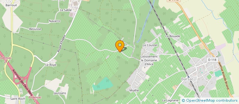 localisation de l'entreprise MONSIEUR EDOUARD TAILLEFER  CERONS