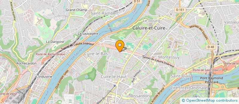 localisation de l'entreprise MONSIEUR EDOUARD THOUVENIN  CALUIRE-ET-CUIRE