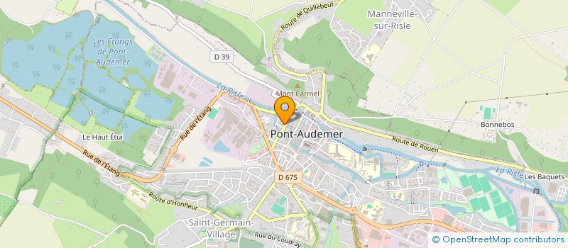 localisation de l'entreprise MONSIEUR EDOUARD VALAUNEY à PONT-AUDEMER