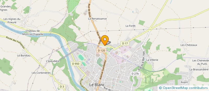 localisation de l'entreprise MONSIEUR EDOUARD VALLEE à LE BLANC