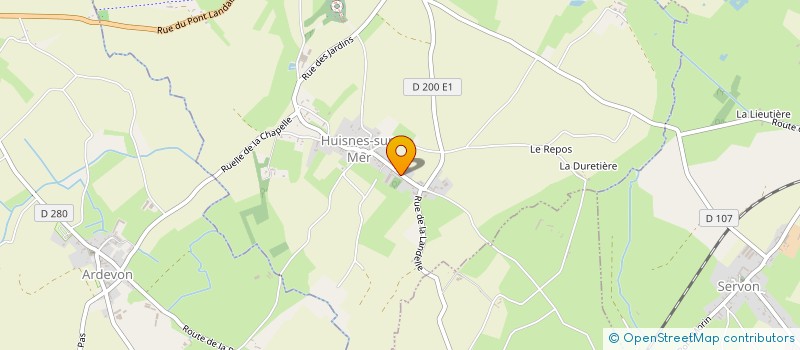 localisation de l'entreprise MONSIEUR EDOUARD VAN LANDEGHEN  HUISNES-SUR-MER