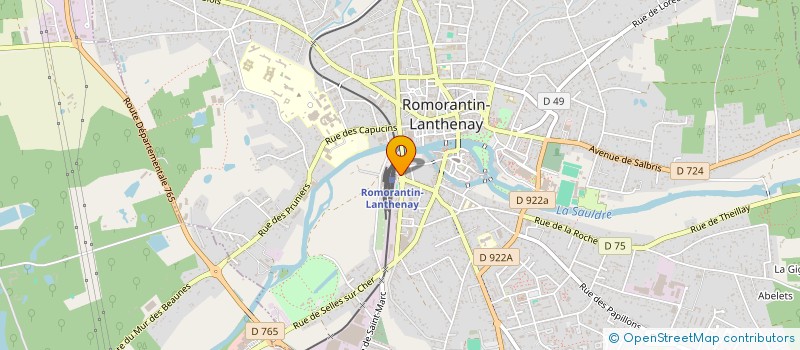 localisation de l'entreprise MONSIEUR EDOUARD VENOT  VILLEFRANCHE-SUR-CHER