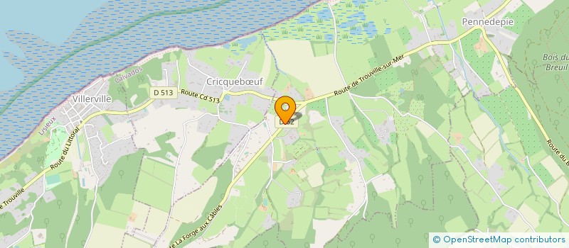 localisation de l'entreprise MONSIEUR EDOUARD VIEL  PENNEDEPIE