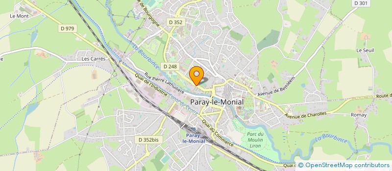 localisation de l'entreprise MONSIEUR EDOUARD VINCENT DE VAUGELAS à PARAY-LE-MONIAL