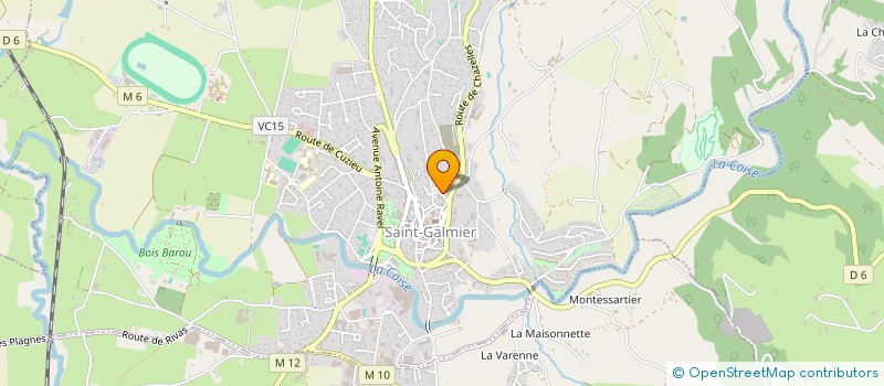 localisation de l'entreprise MONSIEUR EDOUARD VINDRY  SAINT-GALMIER