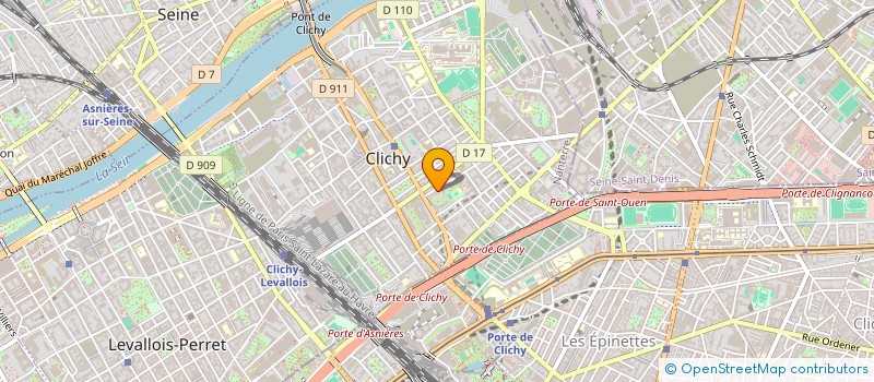 localisation de l'entreprise MONSIEUR EDOUARD VIVIER à CLICHY