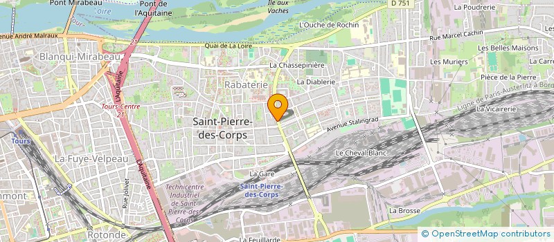 localisation de l'entreprise MONSIEUR EDRESS AKBARI  SAINT-PIERRE-DES-CORPS