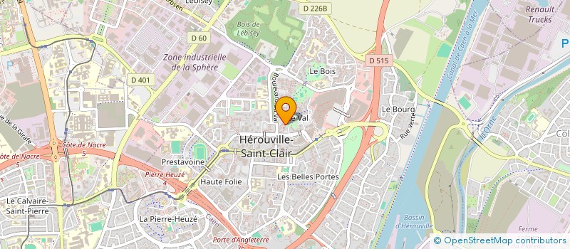 localisation de l'entreprise MONSIEUR EDRIS QAUMI  HEROUVILLE-SAINT-CLAIR
