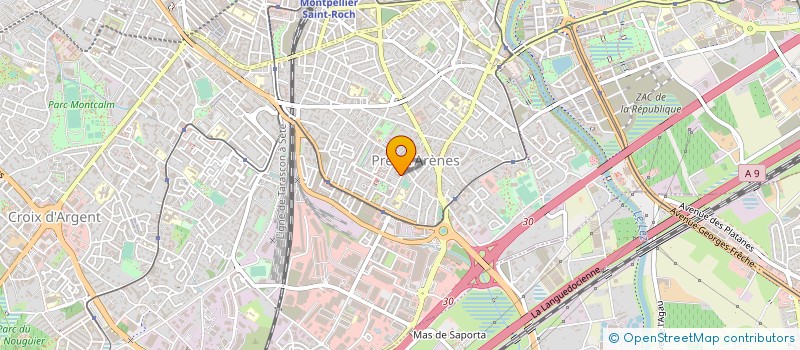 localisation de l'entreprise MONSIEUR EDSON ALVES PELLISSIER à MONTPELLIER