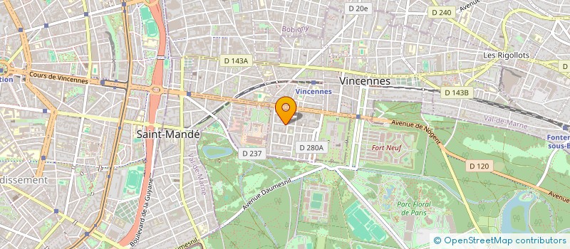 localisation de l'entreprise MONSIEUR EDSON BEGUIN à VINCENNES