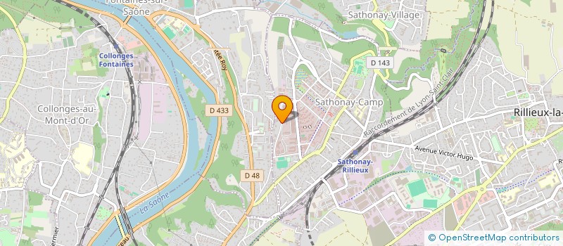 localisation de l'entreprise MONSIEUR EDSON BOUKIA  SATHONAY-CAMP