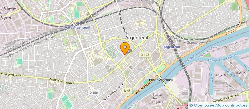 localisation de l'entreprise MONSIEUR EDSON DA SILVA ARAUJO  ARGENTEUIL