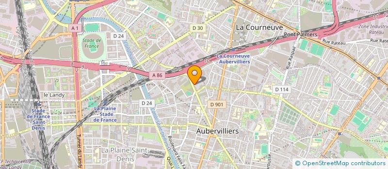 localisation de l'entreprise MONSIEUR EDSON DE AQUINO JUNIOR à AUBERVILLIERS