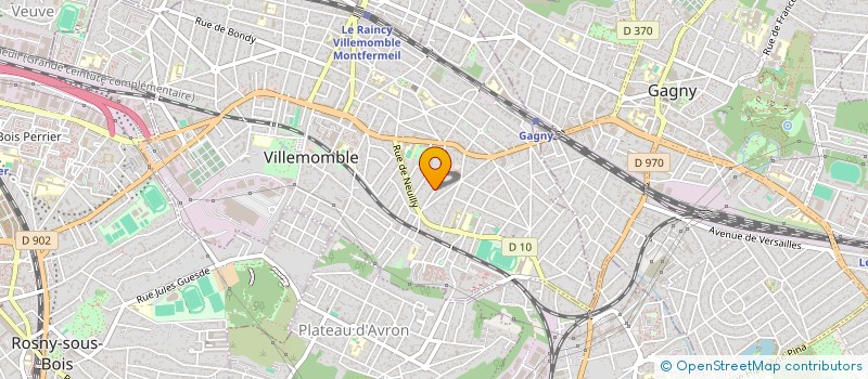 localisation de l'entreprise MONSIEUR EDSON JOSE BITTENCOURT à VILLEMOMBLE