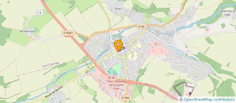 localisation de l'entreprise MONSIEUR EDSON TOUSSAINT  MAGNY-EN-VEXIN