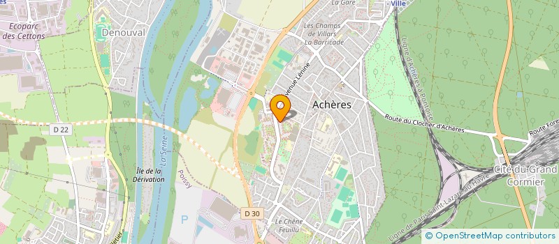 localisation de l'entreprise MONSIEUR EDUANY DE ALMEIDA ARAUJO  ACHERES