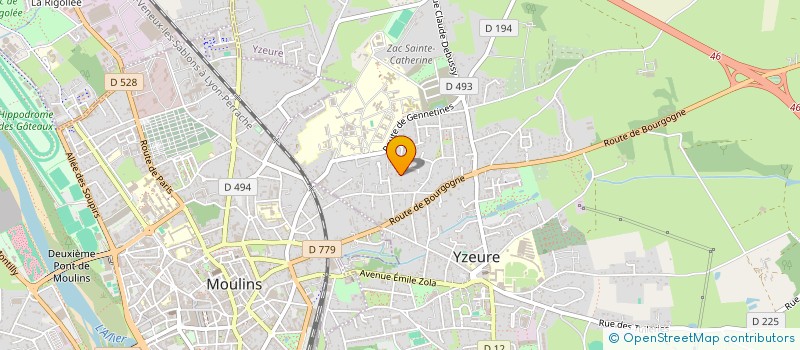 localisation de l'entreprise MONSIEUR EDUARD BOSILCA à YZEURE