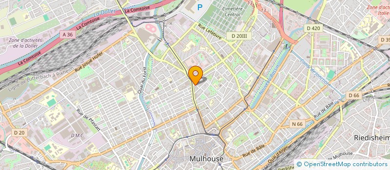 localisation de l'entreprise MONSIEUR EDUARD KNITEL  MULHOUSE