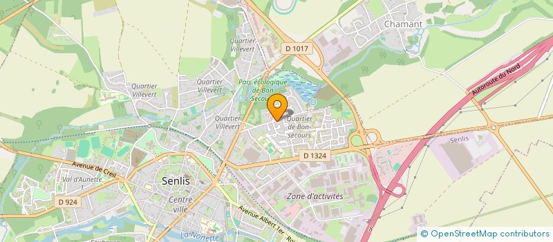 localisation de l'entreprise MONSIEUR EDUARDO DUQUE  SENLIS