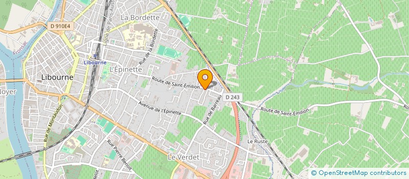 localisation de l'entreprise MONSIEUR EDUARDO REATEGUI à LIBOURNE
