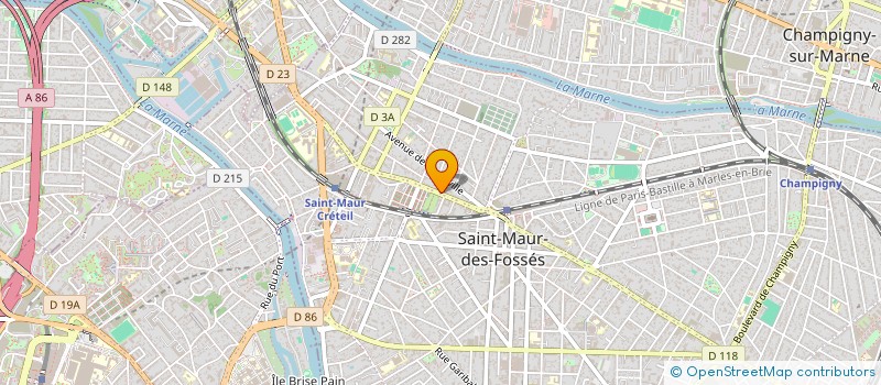 localisation de l'entreprise MONSIEUR EDUARDO RODRIGUES DA SILVA  SAINT-MAUR-DES-FOSSES