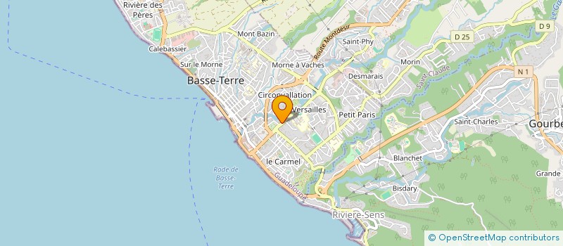 localisation de l'entreprise MONSIEUR EDVANY OBERTAN à BASSE-TERRE