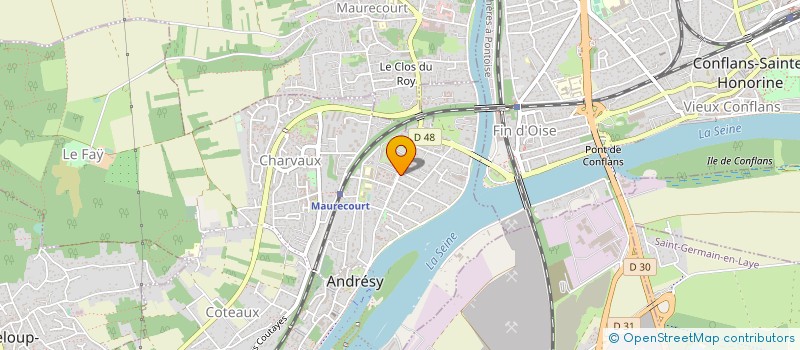 localisation de l'entreprise MONSIEUR EDVIN AHRATINA à ANDRESY