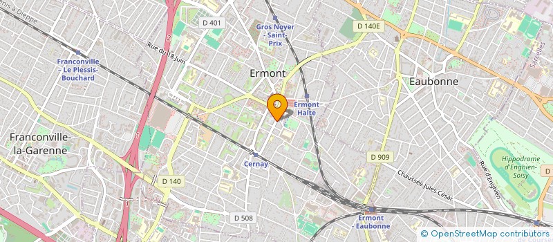 localisation de l'entreprise MONSIEUR EDVIN RACUNICA  ERMONT