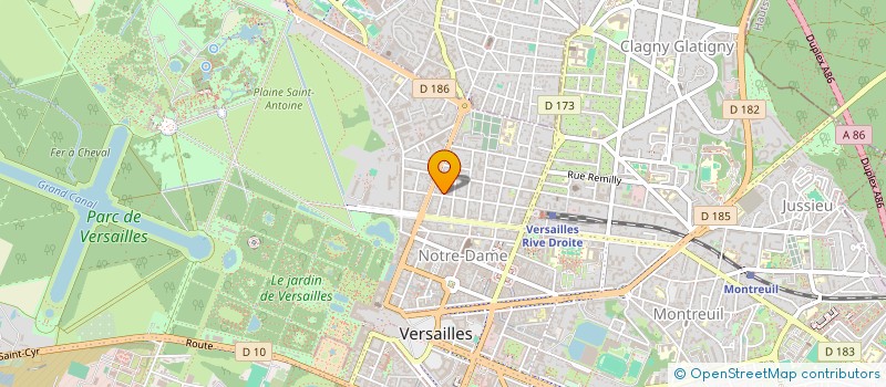 localisation de l'entreprise MONSIEUR EDWARD ANONON  VERSAILLES