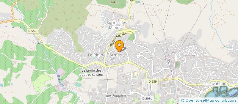 localisation de l'entreprise MONSIEUR EDWARD BAYLE à BORMES-LES-MIMOSAS