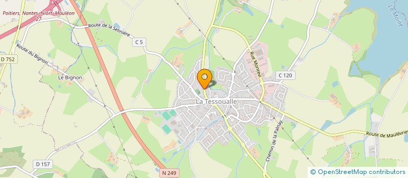 localisation de l'entreprise MONSIEUR EDWARD BOISTAULT  LA TESSOUALLE