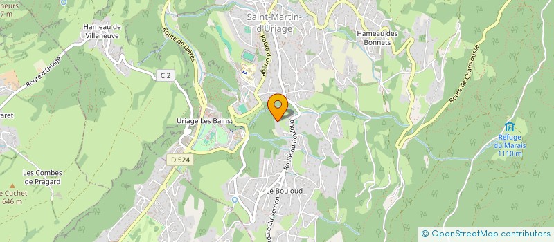 localisation de l'entreprise MONSIEUR EDWARD BREBNER  SAINT-MARTIN-D'URIAGE