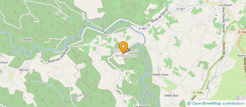 localisation de l'entreprise MONSIEUR EDWARD CAVANNA  SAINT-GENEST-DE-BEAUZON