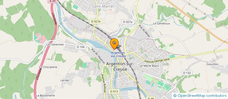 localisation de l'entreprise MONSIEUR EDWARD CZACZKOWSKI à ARGENTON-SUR-CREUSE
