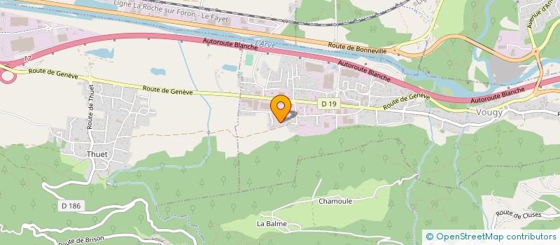 localisation de l'entreprise MONSIEUR EDWARD DUSSAUD  VOUGY