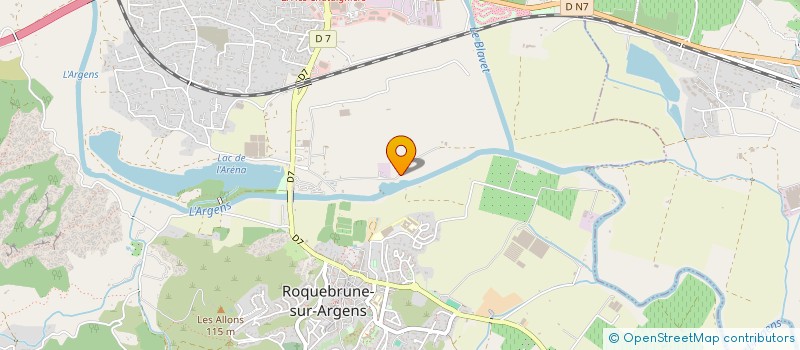 localisation de l'entreprise MONSIEUR EDWARD HARLAND  ROQUEBRUNE-SUR-ARGENS