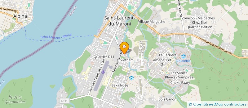 localisation de l'entreprise MONSIEUR EDWARD HO A CHUCK à SAINT-LAURENT-DU-MARONI