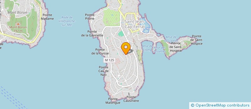 localisation de l'entreprise MONSIEUR EDWARD LEONARD  SAINT-JEAN-CAP-FERRAT